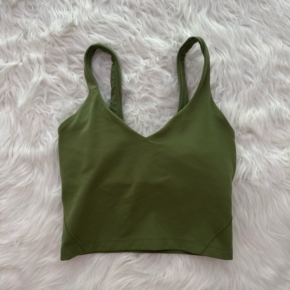 Lululemon Align Tank Top Green Foliage Size 2